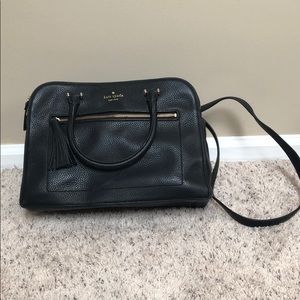 Kate space black shoulder hand bag